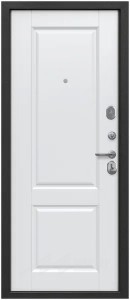 Входная дверь Гарда 7,5см Антик серебро/Велюр белый софт